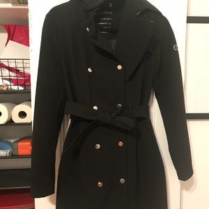 Black Calvin Klein Trench - size small